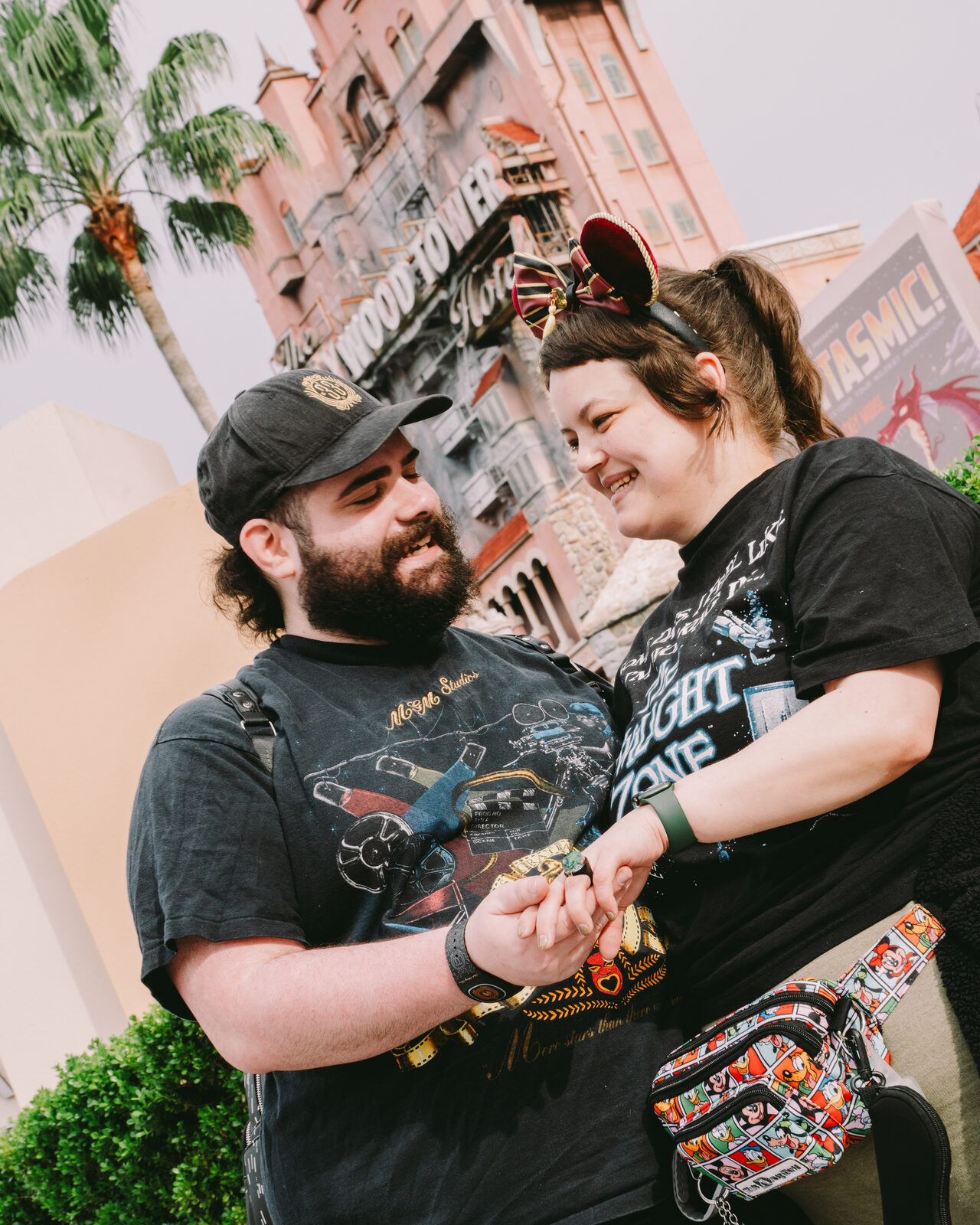 Kayla and Alex's engagement photos, Walt Disney World, January 2024
