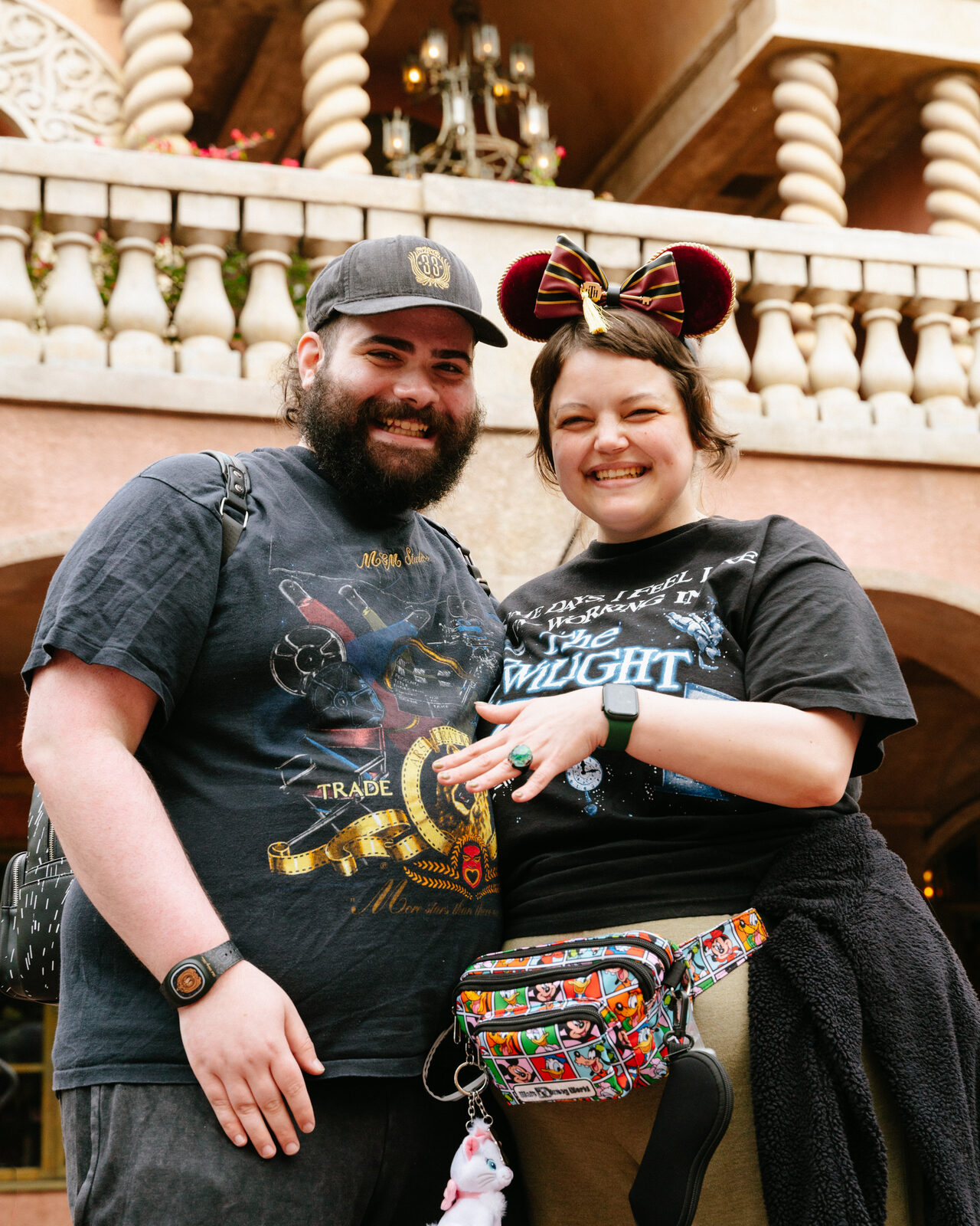 Kayla and Alex's engagement photos, Walt Disney World, January 2024