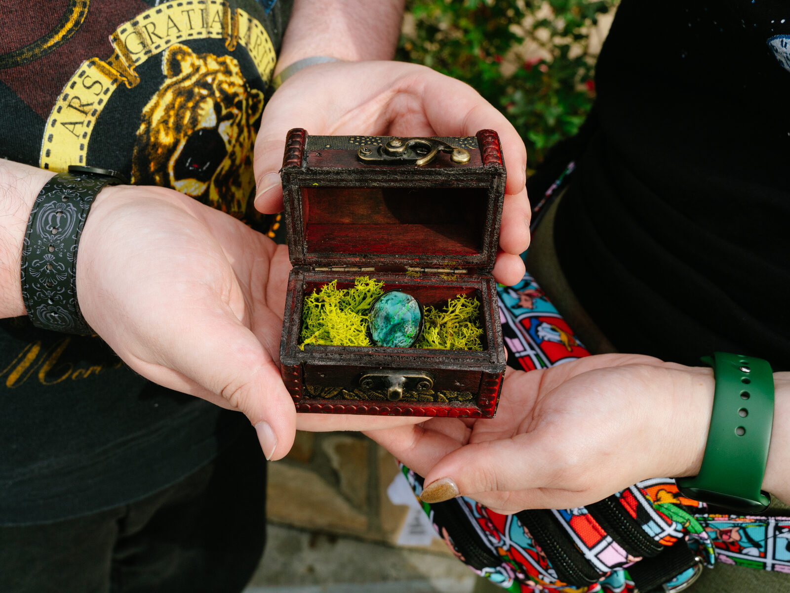 Kayla and Alex's engagement photo, Walt Disney World, January 2024