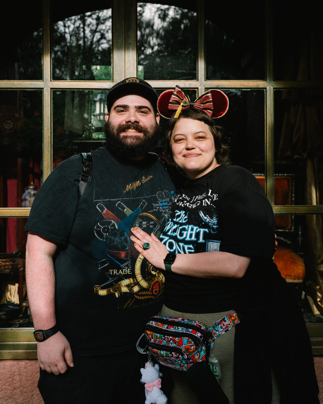 Kayla and Alex's engagement photo, Walt Disney World, January 2024