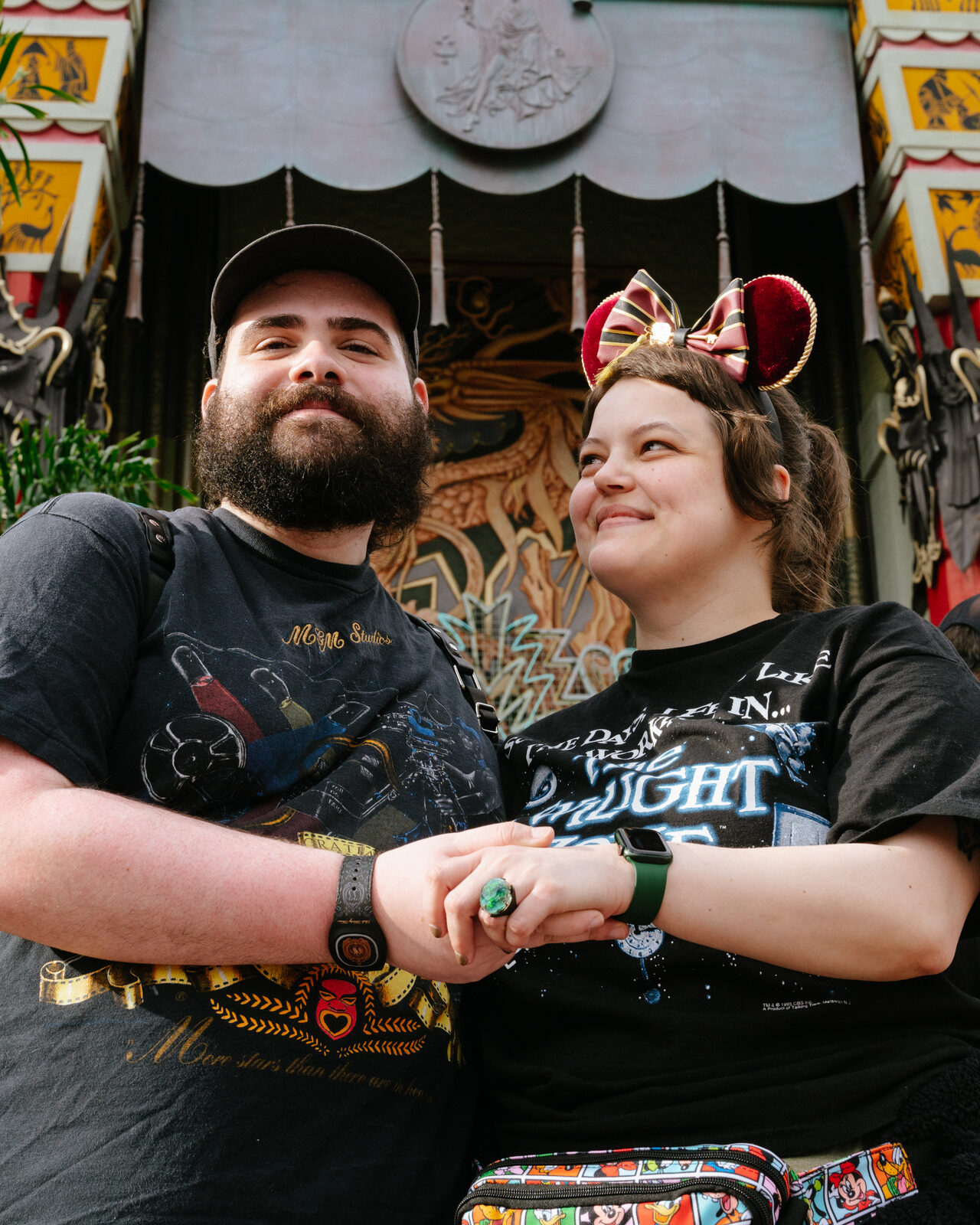 Kayla and Alex's engagement photos, Walt Disney World, January 2024