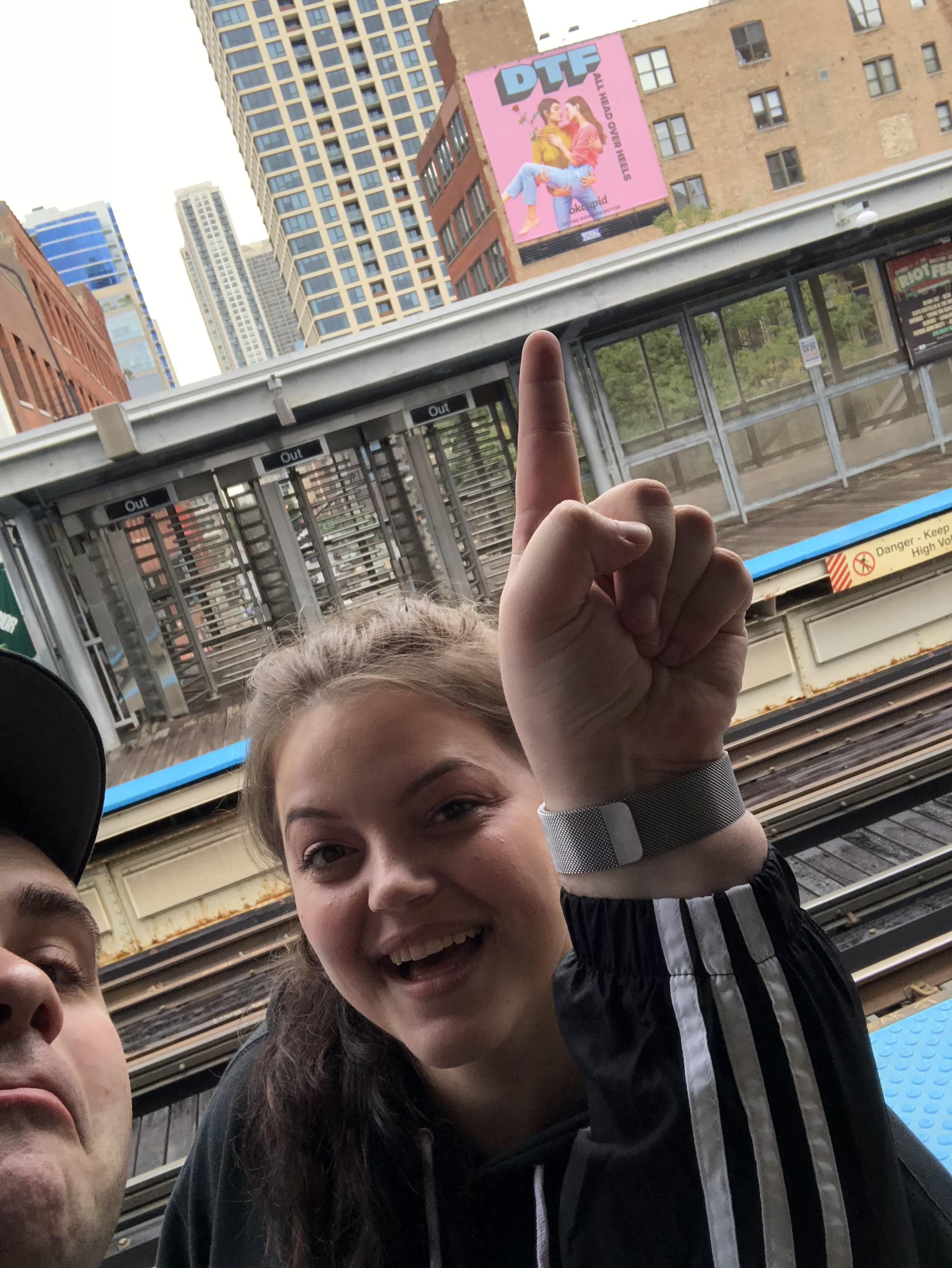 Alex and Kayla, Day 1 in Chicago, September 2018